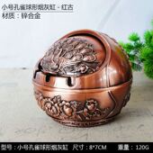 防飞灰带盖防客厅创意可爱轻奢个性 潮流家用 烟味摔烟灰缸摆件欧式