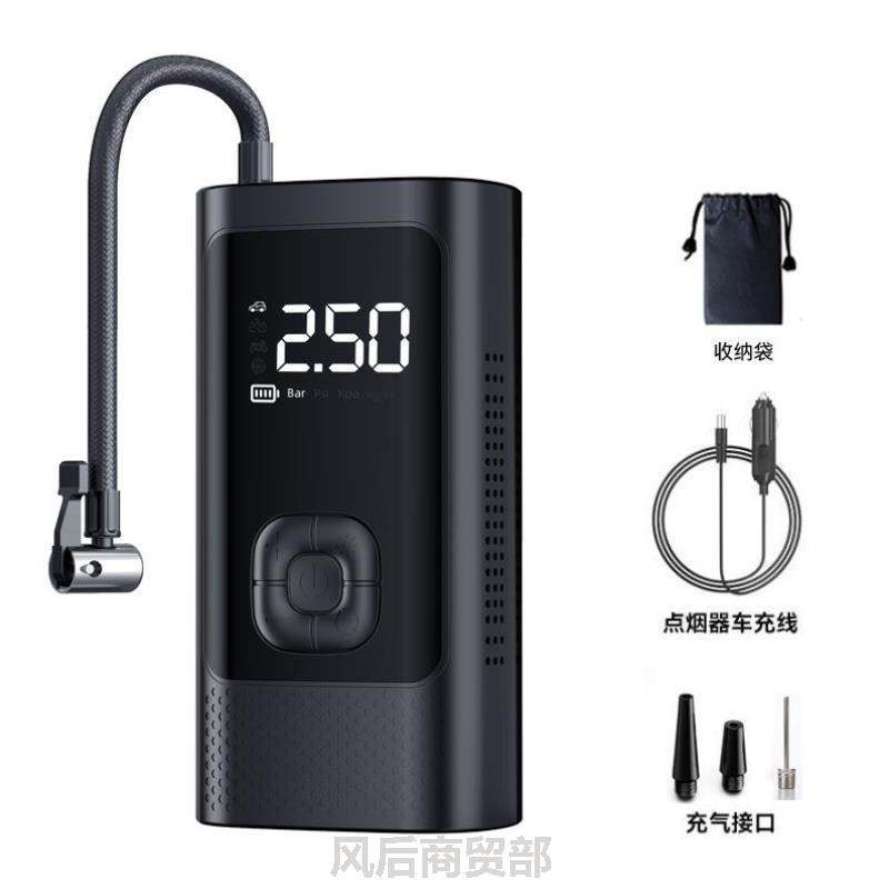 车载无线充气泵便携式汽车用打气泵电动轿车轮胎高压打气筒充气宝
