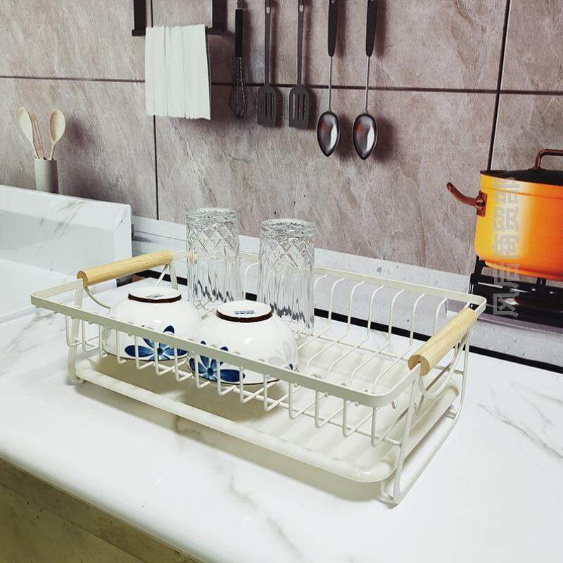 洗菜盆沥水篮水杯不锈钢铁艺柜台餐具收纳柜滤水置物架架篮架碗碟