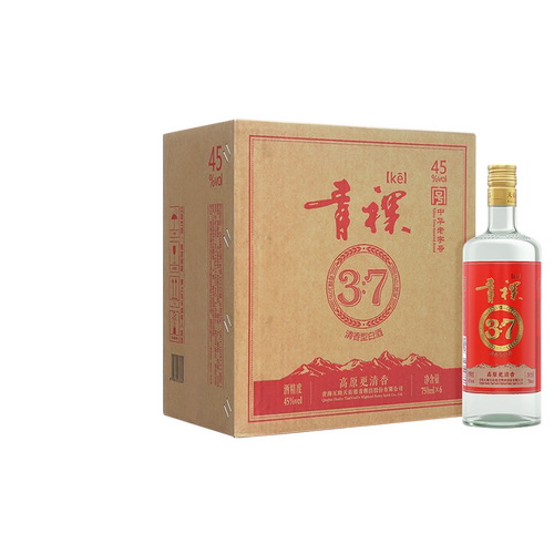 互助天佑德青稞酒 青稞37清香型白酒45度750ml 实惠大瓶装口粮酒