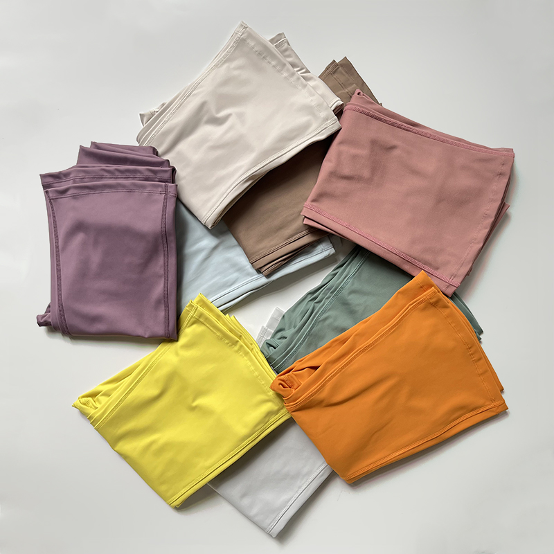 锦氨纶裸感高腰软糯喇叭瑜伽裤