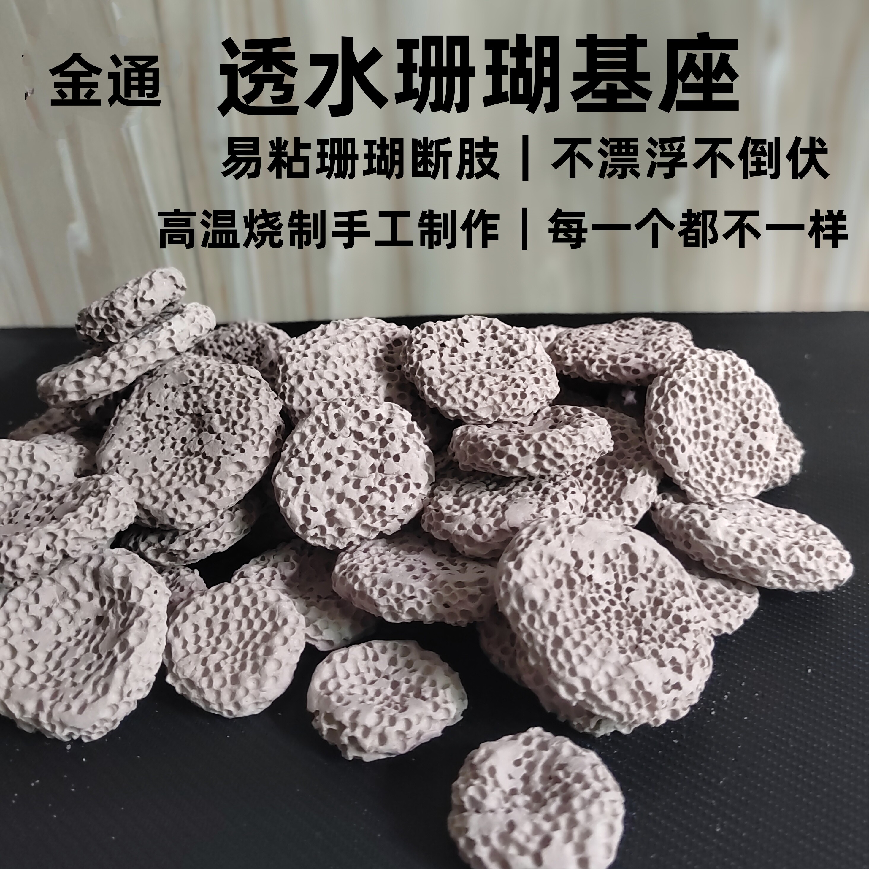 高温烧制蜂窝多孔珊瑚基座 SP造景/装饰