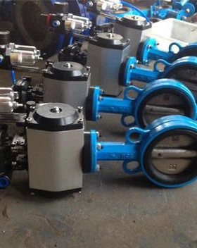 厂家直销DQSW2气动双位蝶阀1