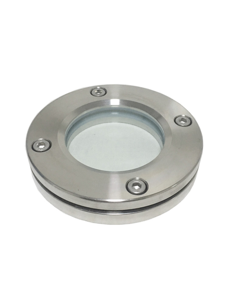 hgj502-86带颈视镜  304不锈钢对夹式法兰视镜直通玻璃管道视蛊