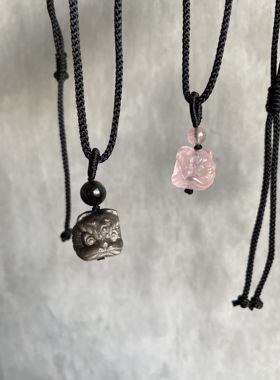 情侣水晶原创设计项链