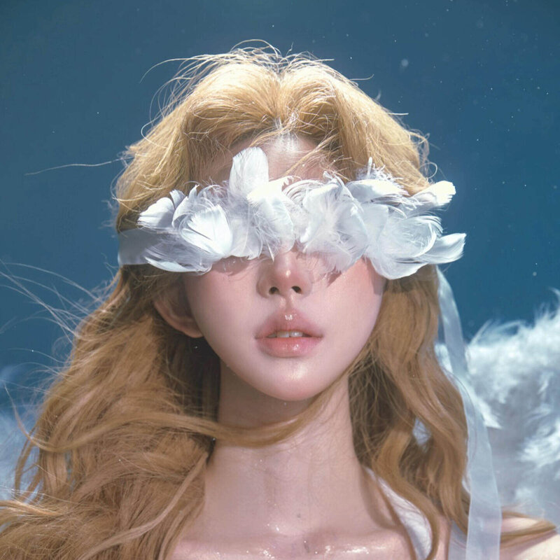 【闭目天使】羽毛眼罩电动翅膀妆造配饰梦幻氛围感变装cos道具女