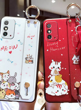 适用于华为荣耀X30max手机壳KKG一AN70腕带保护硅胶套5G全包防摔honor磨砂x软壳x10挂绳女xmax潮mas网红KKGAN