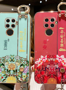 适用于华为nova5z手机壳nove5ipro保护硅胶套SPN一AL00中国风镜头全包note5ipor防摔软壳novo腕带nowa女外壳