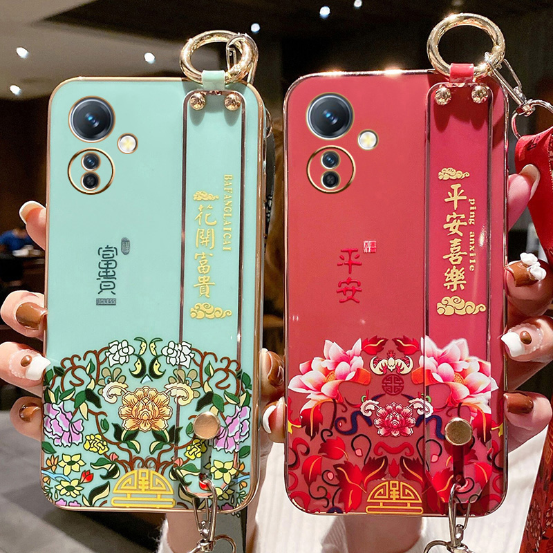 oppok11x手机壳中国风腕带挂绳