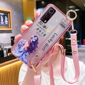 适用vivoy53s手机壳vivo保护y53s t2版 硅胶套t1全包V2123A防摔2069软壳vivi腕带st1斜跨挂绳st2少女捧花viovy