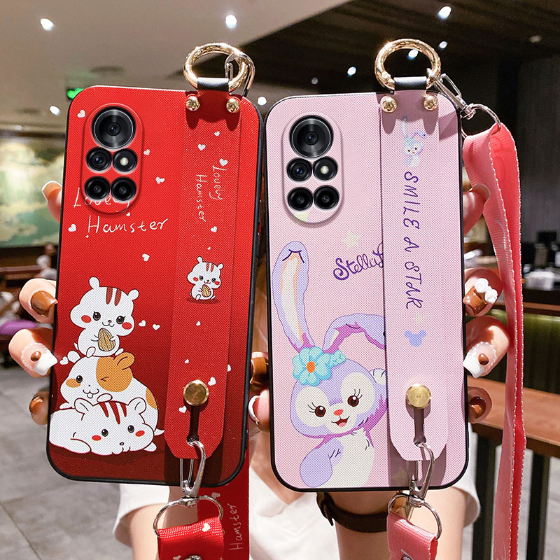 华为nova8手机壳卡通腕带全包壳