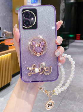 适用于华为荣耀100手机壳honor100pro保护硅胶套MAA一AN00镜头全包防摔MAAAN10透明软壳por闪粉支架pr0珍珠手