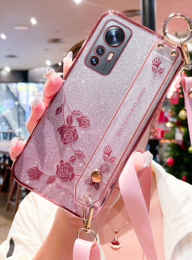 适用于小米12s手机壳xiaomi12spro保护硅胶套5G全包防摔m12s软壳mi腕带sp外壳spor十二s女pro斜跨可背挂绳s5g