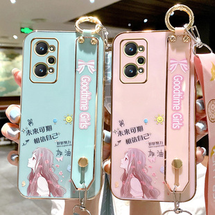 适用于真我GT2手机壳realmeGT2pro保护5G硅胶套RMX3300全包防摔3310腕带oppogt软壳por女oppo外壳可爱25g挂绳