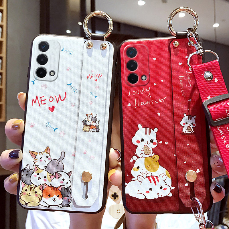 oppoK9手机壳卡通腕带全包壳