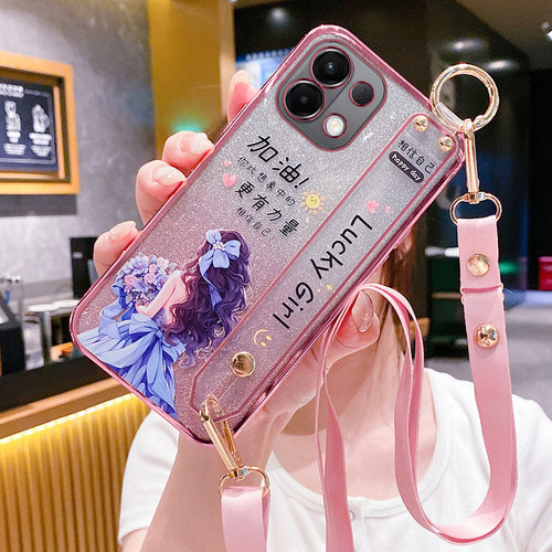 适用oppoA6手机壳幸运女孩