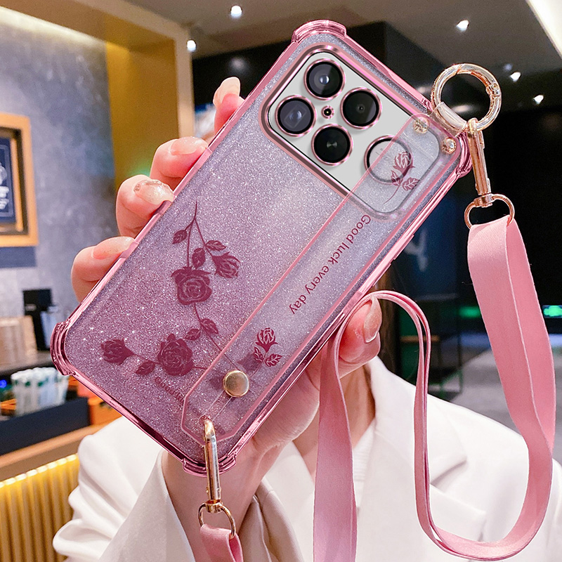 适用小米pocof8ultra手机壳玫瑰