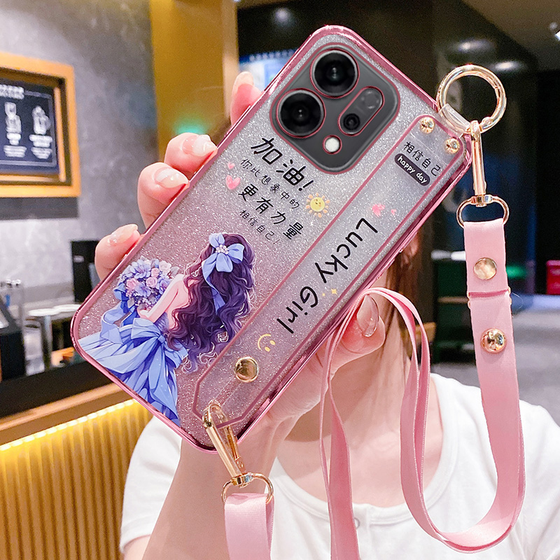 适用opporeno14手机壳幸运女孩