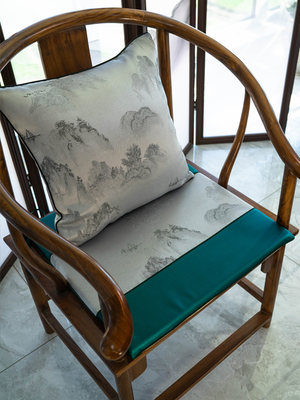 红木沙发坐垫垫子椅子椅垫新中式座垫餐椅圈椅垫茶桌茶椅垫靠腰枕