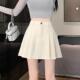 米白色西装 百褶半身裙女春秋百搭高腰显瘦防走光短裙小个子a0128r