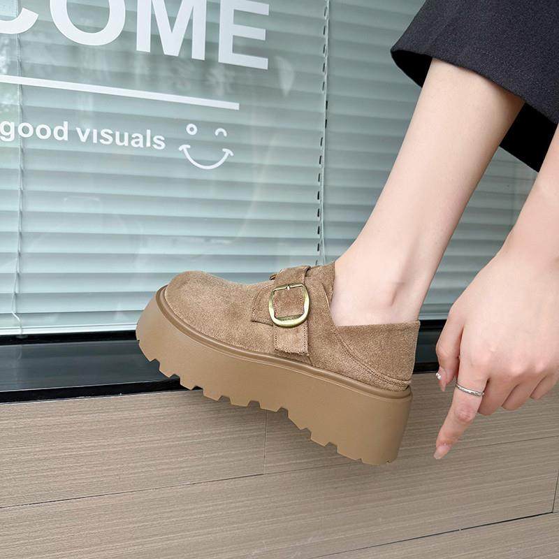 春季厚底勃肯鞋女2026新款覆古百搭小个子增高一脚蹬懒人博0116z,女鞋,勃肯鞋/软木鞋,淘宝优惠券,粉丝福利购,淘宝优惠卷