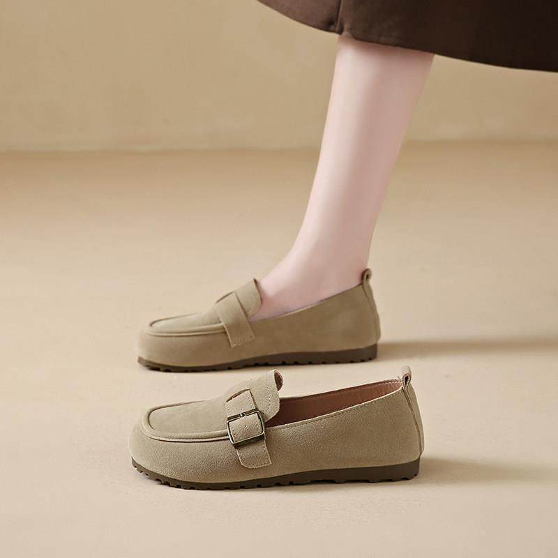 春季感磨砂皮勃肯鞋单鞋女乐福鞋2026新款丑萌软底懒人豆豆0109z,女鞋,勃肯鞋/软木鞋,淘宝优惠券,粉丝福利购,淘宝优惠卷