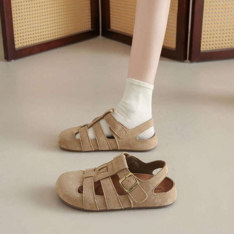 春秋覆古包头凉鞋女2026新款透气半拖鞋软底一脚蹬勃肯鞋0125z,女鞋,勃肯鞋/软木鞋,淘宝优惠券,粉丝福利购,淘宝优惠卷