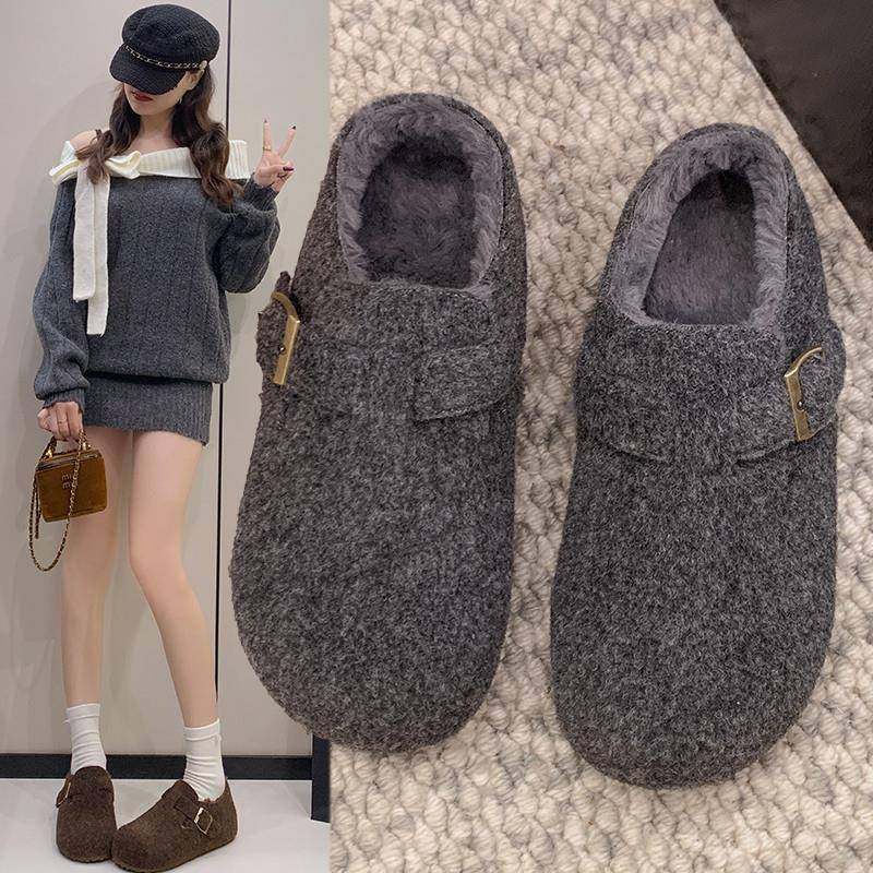 春季厚底全包勃肯鞋女2026新款毛绒保暖内增高加绒毛毛鞋子0116z,女鞋,勃肯鞋/软木鞋,淘宝优惠券,粉丝福利购,淘宝优惠卷