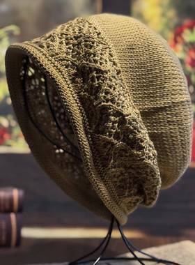 秋冬季帽子女款保暖防寒针织帽2025新款时尚洋气显脸小毛线1128n