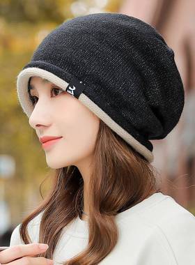 秋冬季帽子女士2025年时尚毛线帽保暖洋气针织帽显脸小1128n