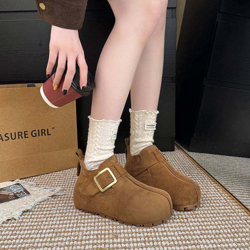 春秋丑萌大头加绒勃肯鞋女2026内增高厚底一脚蹬保暖乐福鞋0113z,女鞋,勃肯鞋/软木鞋,淘宝优惠券,粉丝福利购,淘宝优惠卷