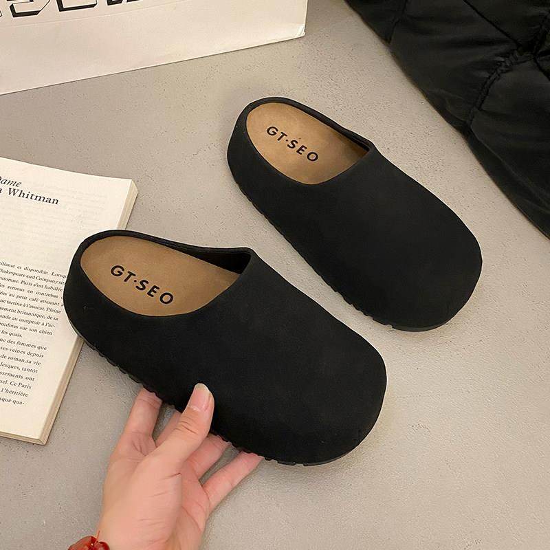 春季季厚底勃肯鞋包头半拖鞋女外穿2026新款孕妇覆古丑萌半0116z,女鞋,勃肯鞋/软木鞋,淘宝优惠券,粉丝福利购,淘宝优惠卷