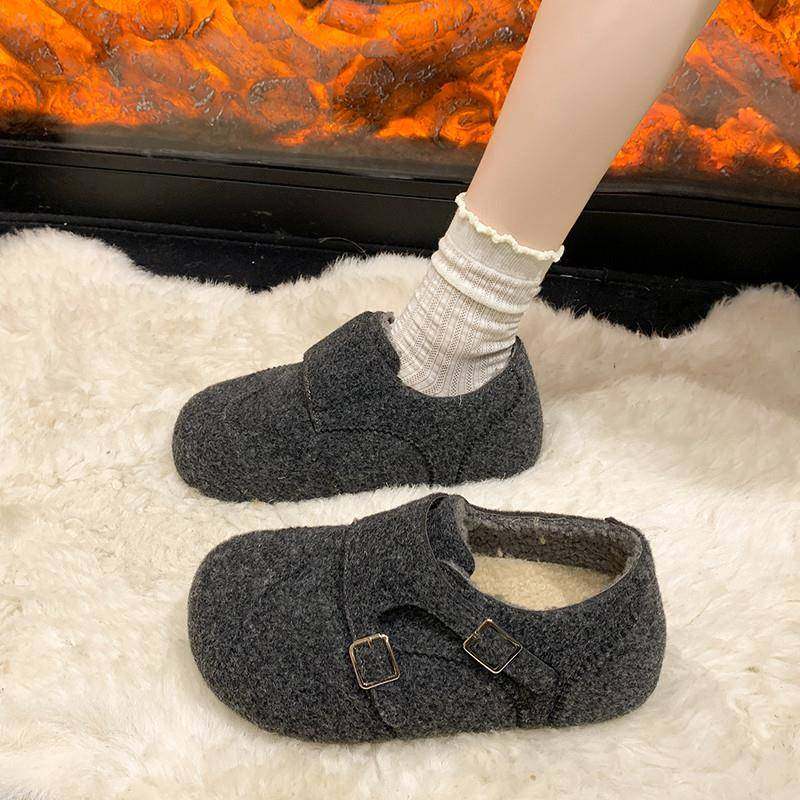 春季毛绒勃肯鞋女2026新款一脚蹬懒人搭扣保暖加绒毛呢增高0116z,女鞋,勃肯鞋/软木鞋,淘宝优惠券,粉丝福利购,淘宝优惠卷