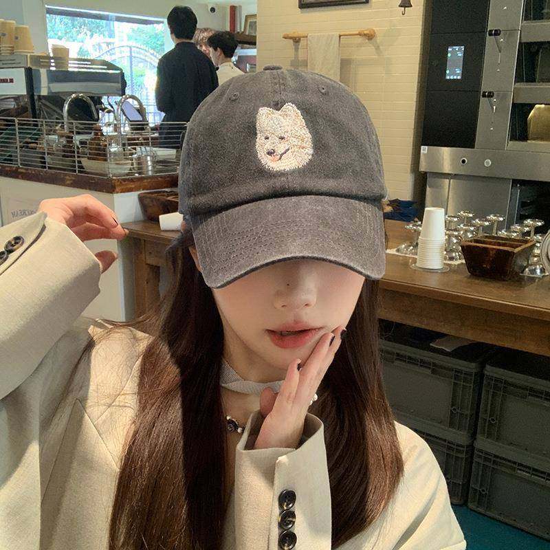 潮牌ins可爱狗狗刺绣棒球帽子女春夏季韩版情侣百搭水洗鸭舌0120r,服饰配件/皮带/帽子/围巾,帽子,淘宝优惠券,粉丝福利购,淘宝优惠卷