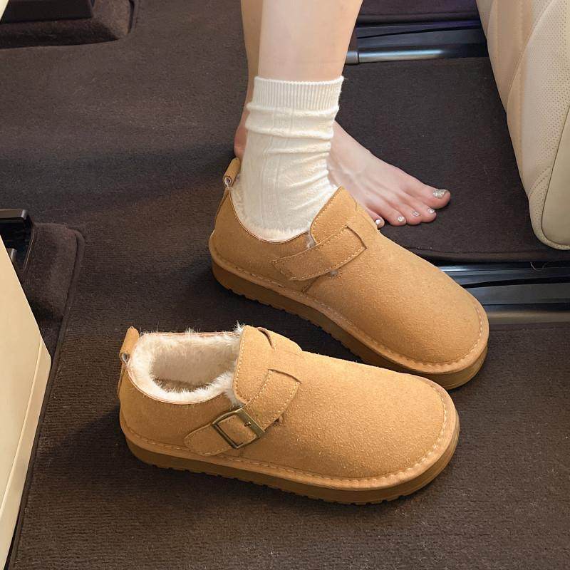 春季厚底加绒全包勃肯鞋女2026新款一脚蹬靴豆豆鞋乐福鞋子0116z,女鞋,勃肯鞋/软木鞋,淘宝优惠券,粉丝福利购,淘宝优惠卷