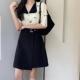 大尺码 半身裙女春秋2026新款 胖MM不规则黑色高腰a字短裙遮胯0128r