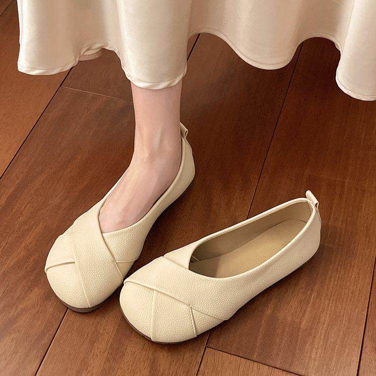 春秋平底软底小单鞋女2026新款浅口一脚蹬豆豆鞋女款孕妇鞋0125z,女鞋,勃肯鞋/软木鞋,淘宝优惠券,粉丝福利购,淘宝优惠卷