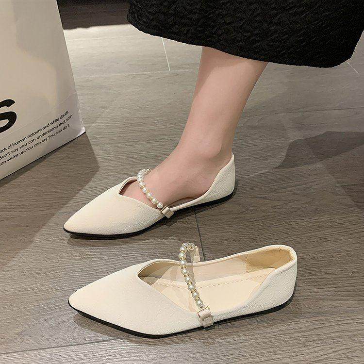 春秋晚风配裙女式尖头鞋平底玛丽简鞋2026新款法式小香鞋0125z,女鞋,勃肯鞋/软木鞋,淘宝优惠券,粉丝福利购,淘宝优惠卷