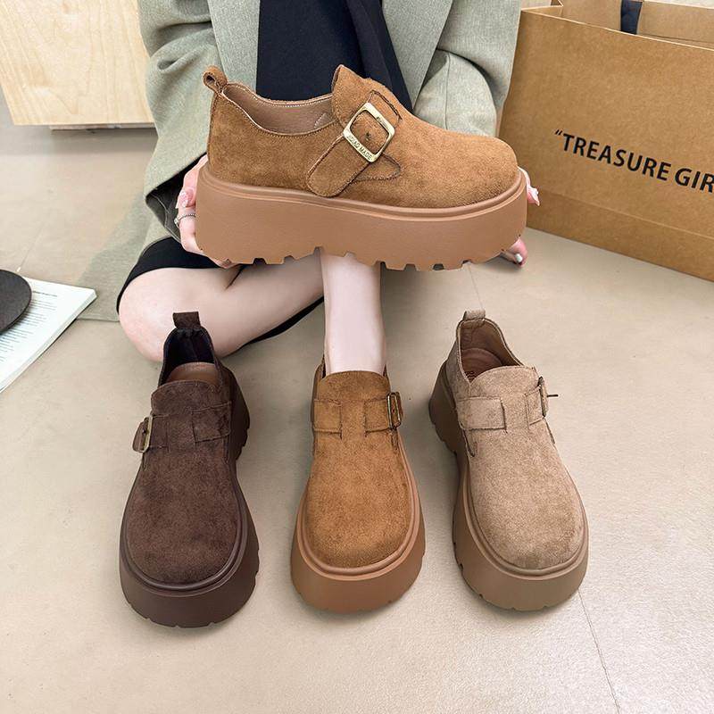 春季全包松糕厚底勃肯鞋女2026新款百搭乐福鞋小个子增高懒0116z,女鞋,勃肯鞋/软木鞋,淘宝优惠券,粉丝福利购,淘宝优惠卷