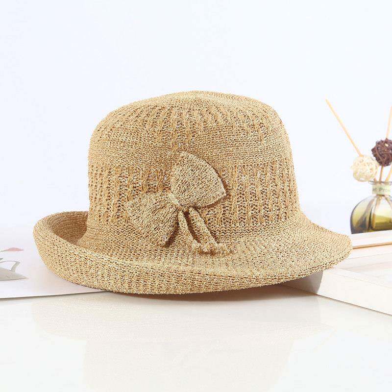 春季潮针织渔夫帽文艺帽子女韩版英伦礼帽休闲百搭出游盆帽0124z
