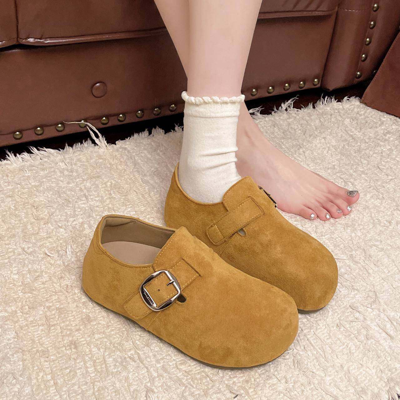 春秋厚底内增高全包勃肯鞋女2026新款皮带扣舒适百搭大头博0121z,女鞋,勃肯鞋/软木鞋,淘宝优惠券,粉丝福利购,淘宝优惠卷