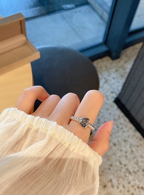 大漂亮香港正生银饰光珠戒指女925纯银多款可选银珠子指环