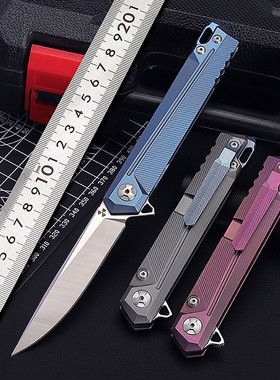 丛林刃s35vn粉末钢折叠刀随身折刀户外刀具防身锋利刀钛合金小刀