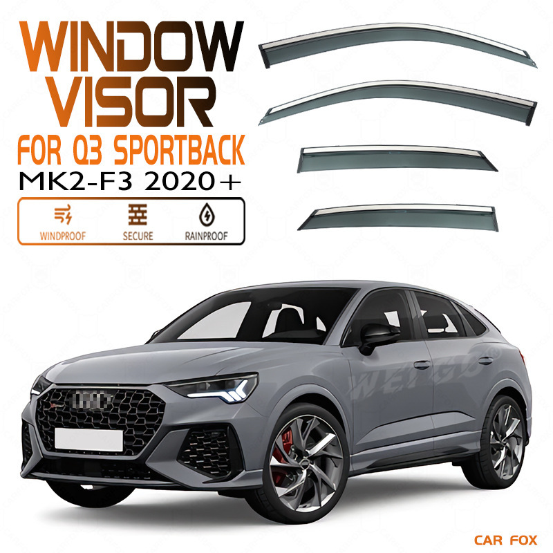适用奥迪Q3轿跑晴雨挡雨板雨眉AUDI Q3 Sportback Window visor专