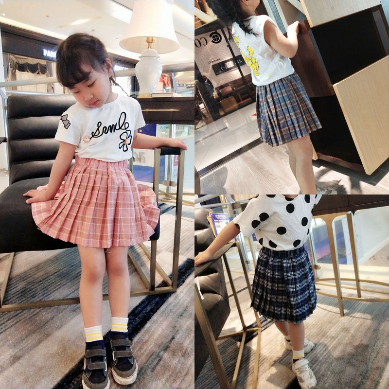 girl skirt children summer Short skirt Western style Pleated skirt College wind Plaid skirt Little Girl skirt With childrenin the Children/Baby/Family fitted , Skirt(New) , Skirts  category - from Buy2taobao.com to provide professional Taobao agent buy service