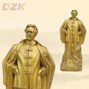 40cm 毛爷爷青年时期黄铜摆件c7 62cm主席黄铜青年像