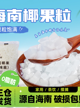 广禧椰果粒1kg 海南糖蜜椰果肉果冻布丁甜品珍珠奶茶店专用原材料