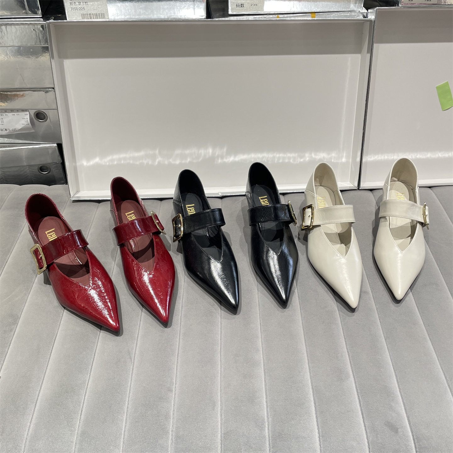 欧洲站2026春款真皮女鞋时尚百搭气质单鞋尖头浅口踩脚两穿中跟鞋,女鞋,浅口单鞋,淘宝优惠券,粉丝福利购,淘宝优惠卷