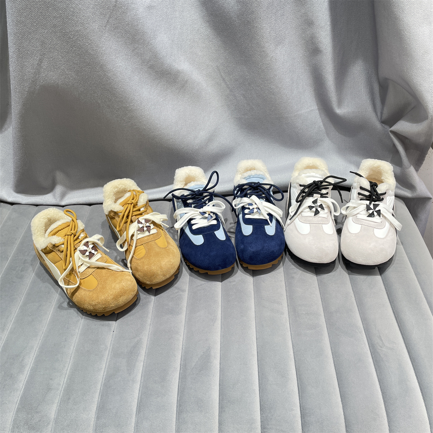 乐魔欧洲站冬款真皮加绒休闲鞋