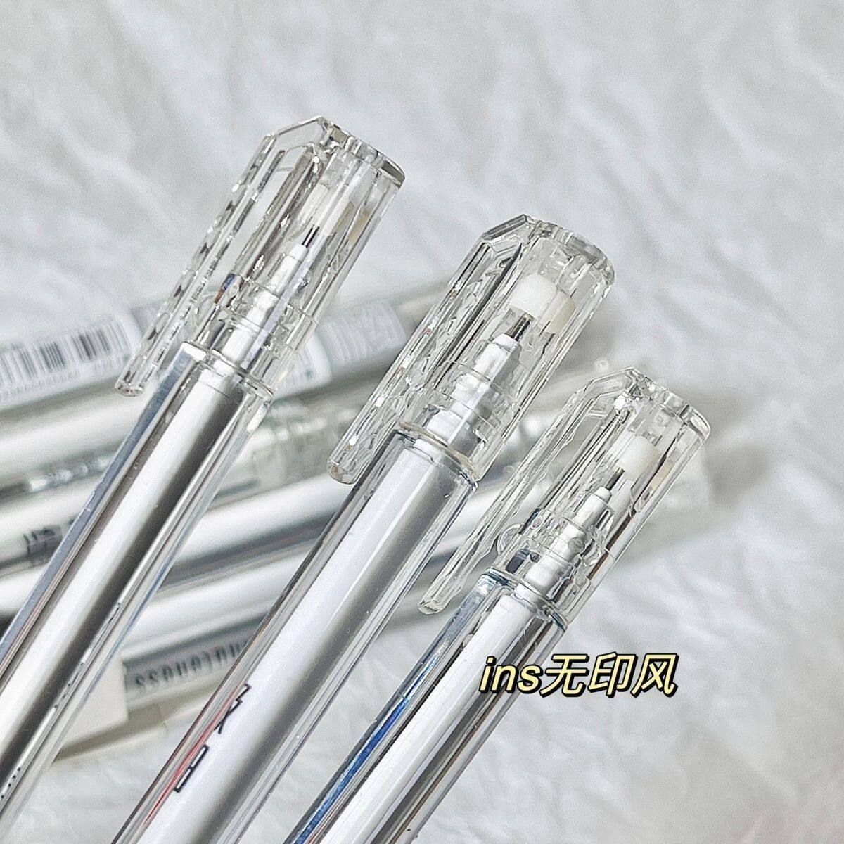 掌握高颜值0.18全极细针管黑中性笔